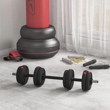 Verstelbare Dumbbells Set 15KG met Antislip Handvatten, Verzenden, Nieuw