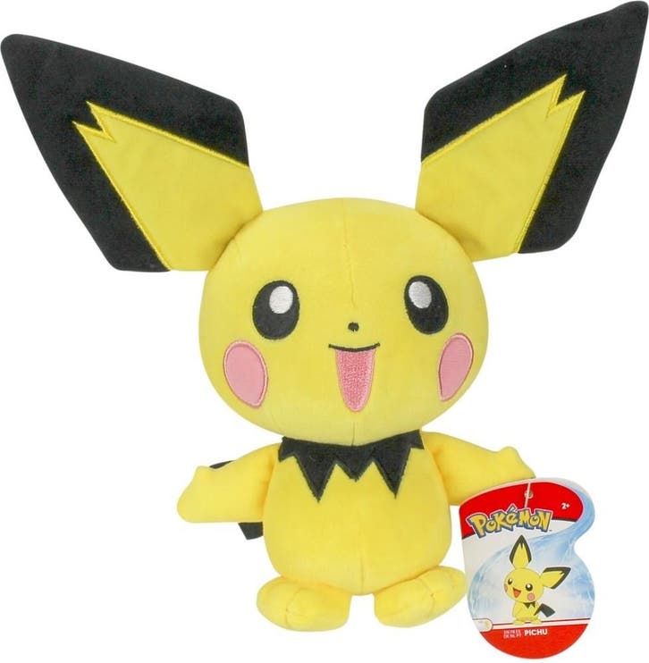 Pokemon Knuffel - Pichu (20 cm) | Pokémon - Hobby Artikelen, Kinderen en Baby's, Speelgoed | Knuffels en Pluche, Nieuw, Verzenden