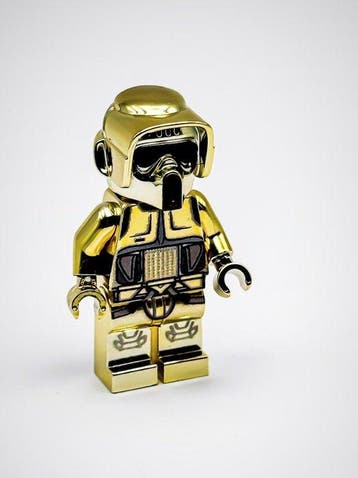 Lego Minifiguur - Star Wars - Lego Chrome Gold Imperial, Nieuw