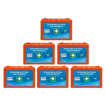 6-pack Verbanddoos B basic voor bedrijven, Diversen, Verpleegmiddelen, Verzenden, Nieuw