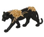 RED - sculptuur, Panther Black Gold 24k - 40 cm - Hars -