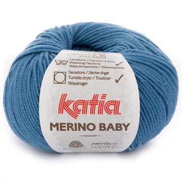 Katia Concept Merino Baby - 44 mediumblauw - Wol Garen, Ophalen of Verzenden, Nieuw