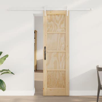 vidaXL Schuifdeur ORKDAL 61 x 198,5 cm Massief grenenhout, Verzenden, Nieuw