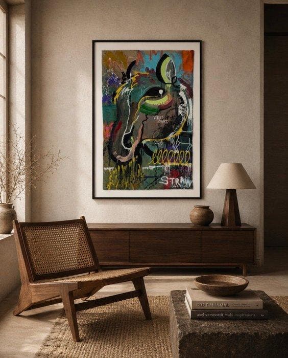 Ian K. E. Arséne - Infamous, Antiek en Kunst, Kunst | Schilderijen | Modern