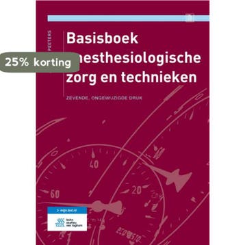 Basisboek anesthesiologische zorg en technieken, Boeken, Verzenden, Zo goed als nieuw, Jacques Peeters