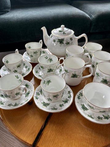 Duchess - Koffieservies voor 6 (13) - IVY - Beenderporselein