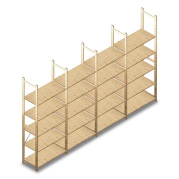 Aanbieding: Voordeelrij houten legbordstelling BT Combi