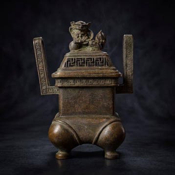 Wierookbrander - Brons - Foo dog