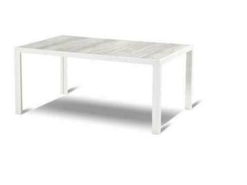 Hartman Tanger tuintafel 168 wit, Tuin en Terras, Tuinsets en Loungesets, Nieuw, Aluminium, Eettafel, Tuinset