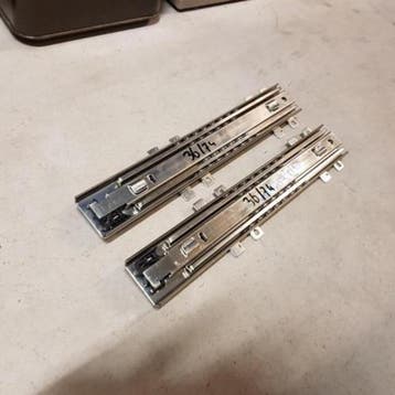 Ladegeleiders 36/74 cm - met rem, Ophalen of Verzenden, Nieuw