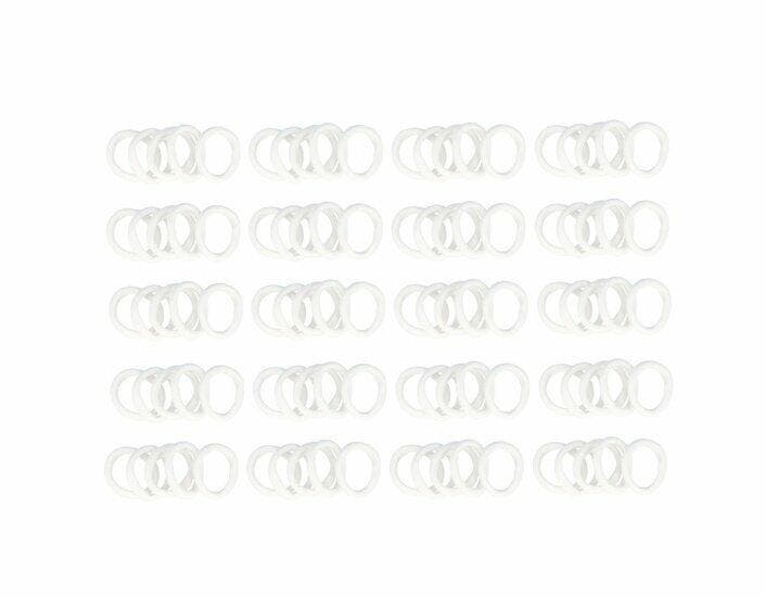 Haarelastieken Basic 4cm - Endless - Wit - Set van 100, Sieraden, Tassen en Uiterlijk, Uiterlijk | Haarverzorging