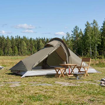 vidaXL Backpacking Tent 4-persoons Bruin en Grijs, Verzenden, Nieuw, Tot en met 2