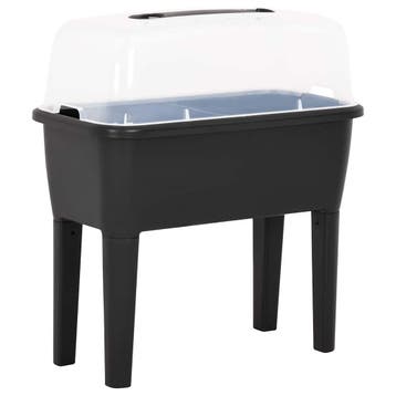 vidaXL Plantenbak verhoogd 77x38,7x82 cm PP, Verzenden, Nieuw, 60 cm of meer
