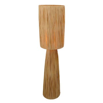 Papieren vloerlamp bruin, Daisy, met schakelaar, Huis en Inrichting, Lampen | Vloerlampen, Nieuw, Ophalen of Verzenden, Landelijk