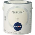 Histor Perfect Finish Muurverf Mat - Ivoor 6553 - 2,5 Liter, Overige kleuren, Nieuw, Ophalen of Verzenden, Verf