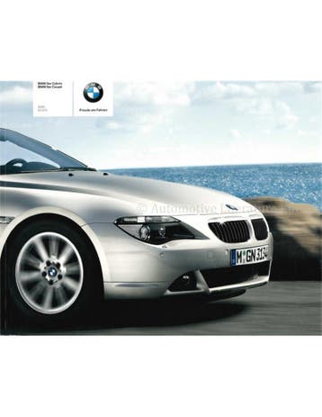 2004 BMW 6 SERIE BROCHURE DUITS, Nieuw, BMW, Author