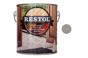 Restol Restol houtolie zijdeglans 2,5 liter, lichtgrijs, Verzenden, Nieuw