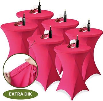 Statafelrok Roze x 6 – 80-85 x 110 cm met Opbergtas – Stata, Verzenden, Nieuw