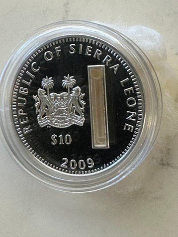 Sierra Leone. 10 Dollars 2009 (Zonder minimumprijs)