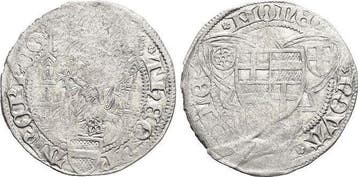 Weisspfennig o Jahr 1450 Koeln-erzbistum Dietrich Ii von..., Verzenden