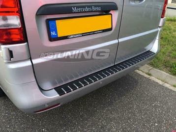 Carbon Rvs Bumperbescherming Mercedes V Klasse Vito W447, Auto-onderdelen, Ophalen of Verzenden