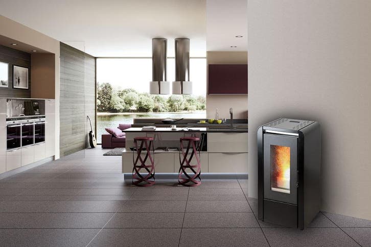 Pelletkachel Extrastove Baby 6 kW Winterofen kachel, Huis en Inrichting, Kachels, Pelletkachel, Hout, Nieuw, Vrijstaand, Ophalen of Verzenden