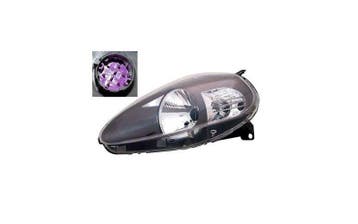 Fiat Grande Punto 2008-2012 Koplamp Links H4 Zwart, Ophalen of Verzenden, Nieuw, Fiat