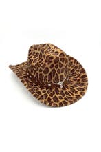 Cowboyhoed Panter Bont Bruin Bruine Nepbont Cowboy Western H, Ophalen of Verzenden, Nieuw, Carnaval
