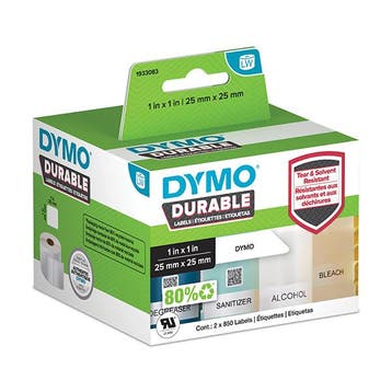 Dymo 1933083 / 2112286 duurzame vierkante etiketten, Verzenden, Nieuw, Dymo