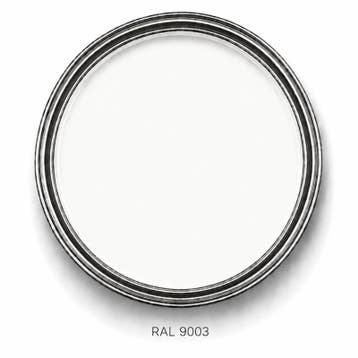 Ral 9003 - Zijdeglans 5 liter - Acryl (CARNAVAL - KLEUREN), Ophalen of Verzenden, Nieuw, Overige kleuren, Verf