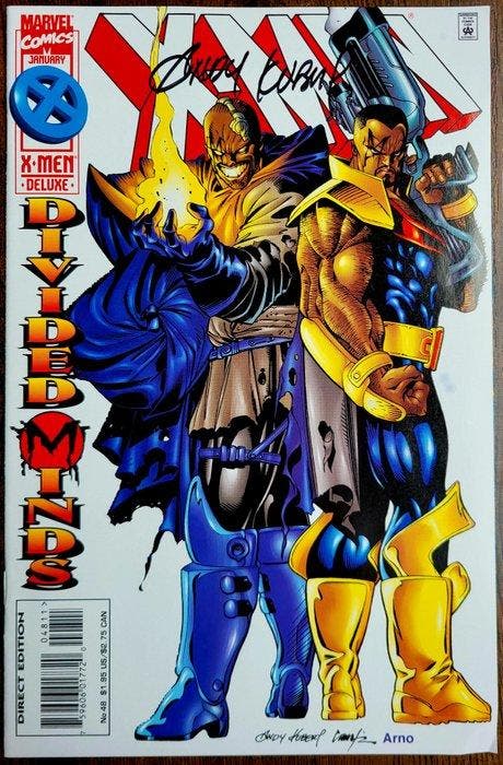 X-Men Divided Minds 1996 1st Print - Signed by creator Andy, Boeken, Strips | Comics