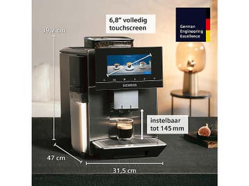 Siemens -  Eq.900 Volautomatische Espressomachine Zwart, Afneembaar waterreservoir, Verzenden, Espresso apparaat, Nieuw