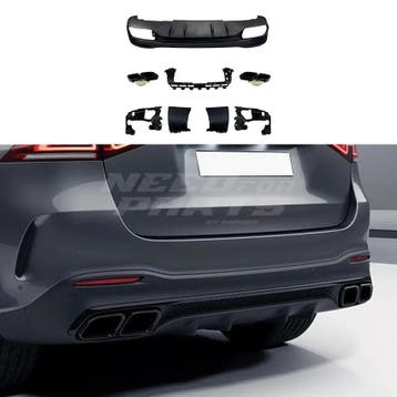 Diffuser With Black Exhaust Tips Voor Mercedes GLE W167 AMG, Ophalen of Verzenden, Nieuw