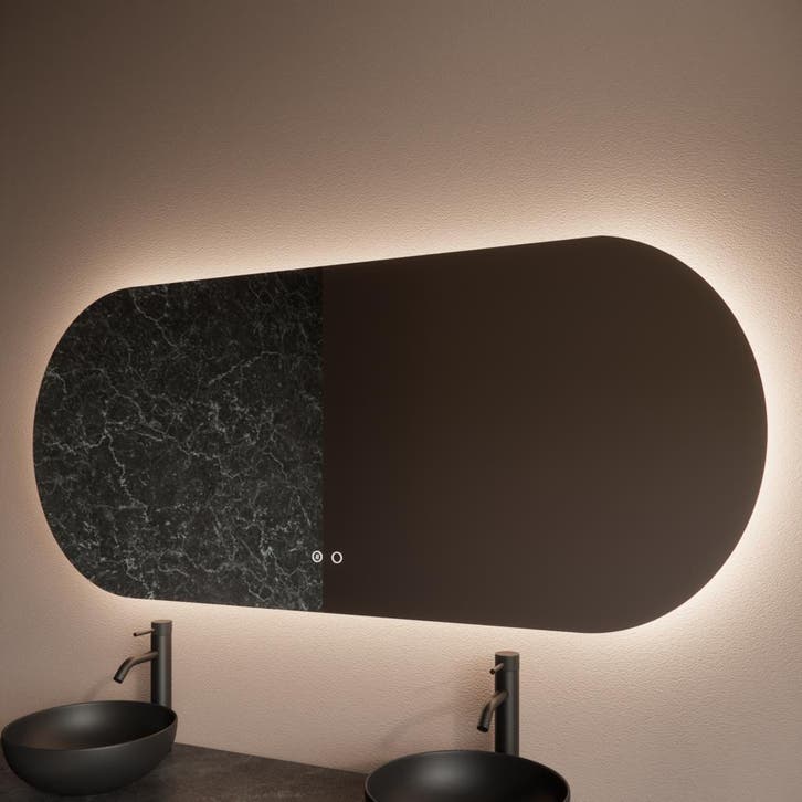 Badkamerspiegel BWS Riono 70x140cm Horizontaal LED, Doe-het-zelf en Verbouw, Sanitair, Bad, Nieuw, Ophalen of Verzenden