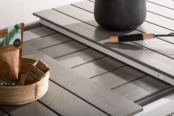Uitschuifbare Tuintafel  Thijs   230/310cm   Wit/Grijs  The, Verzenden, Nieuw