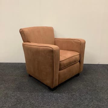 so True Fauteuil , bruin Alcantara (imitatie leder), Gebruikt, Bruin, Leer, Ophalen of Verzenden