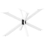 vidaXL Eettafelpoot spider vorm 150x78x(72-73) cm staal wit, Verzenden, Nieuw