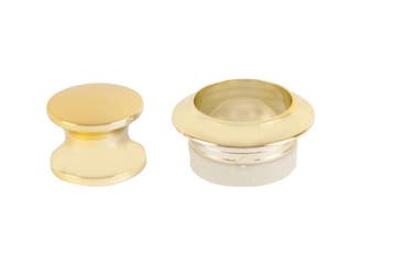 Knop+Ring Pushlock Koper 2st., Ophalen of Verzenden, Nieuw