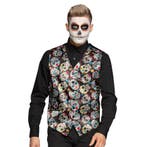 Halloween Gilet Day of the dead, Ophalen of Verzenden, Nieuw