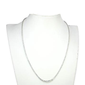 Halsketting - 18 karaat Witgoud - 3.68ct. tw. Diamant, Nieuw