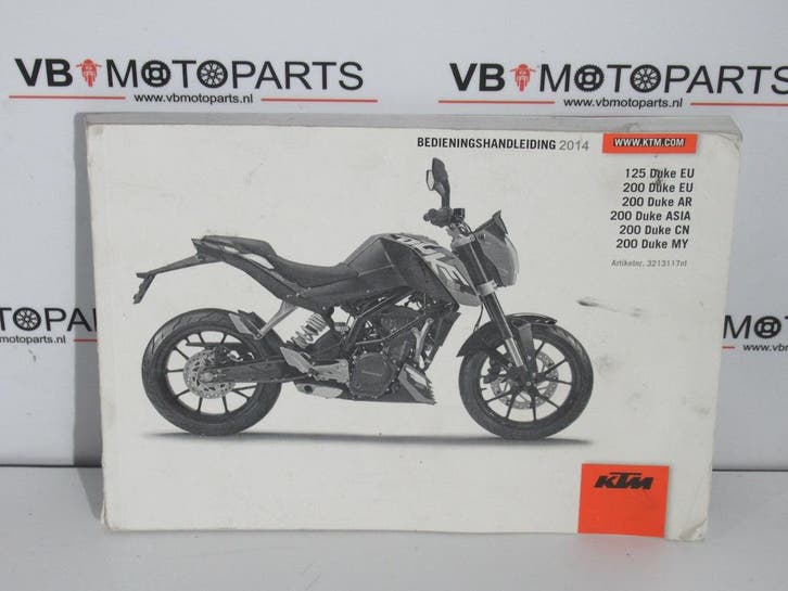 KTM 125 200 Duke Bedieningshandleiding, Motoren, Onderdelen | Overige, Ophalen of Verzenden