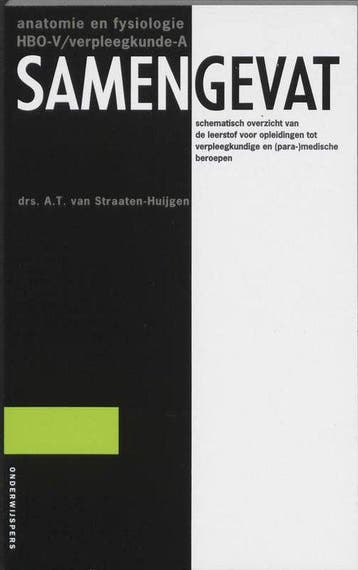 Boek Samengevat Anatomie en fysiologie HBO-V/A 9789066364004, Verzenden, Zo goed als nieuw