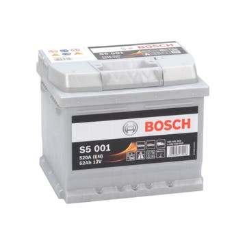 Bosch Auto accu 12 volt 52 ah Type S5 001, Ophalen of Verzenden, Nieuw