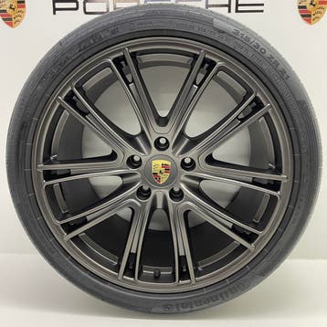 Porsche Panamera 971 21 Exclusive Design Titanium met banden, Ophalen, Gebruikt, Banden en Velgen, 21 inch