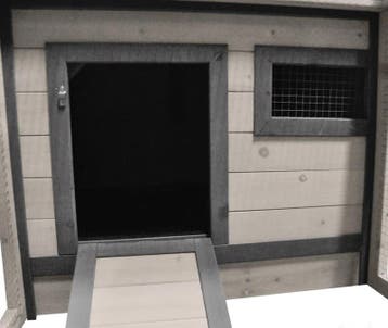 Konijnenhok Grace Cottage Grijs – Houten konijnenhok, Dieren en Toebehoren, Knaagdieren en Konijnen | Hokken en Kooien, Verzenden