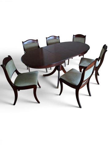 Heldense - Eettafel - Hout - Inclusief 6 stoelen