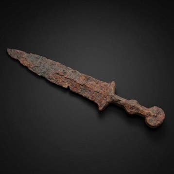 Oud-Romeins IJzer dolk ‘Pugio’ Type Periode I met digitale, Verzamelen