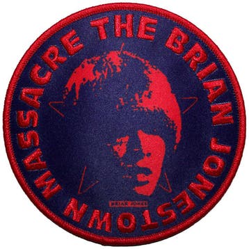 The Brian Jonestown Massacre - Circle Face Navy Blue - Patch, Ophalen of Verzenden, Nieuw, Kleding