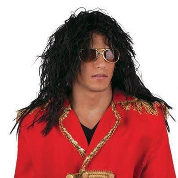 Pruik king of pop, Ophalen of Verzenden, Nieuw