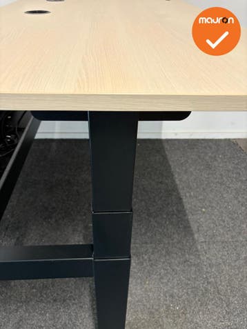 Vepa Presto Duo zit-sta bureau - 140x80 - inclusief kabeldoo, Werkplek, Ophalen of Verzenden, Gebruikt, Bureau